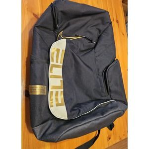 Nike Elite Pro Basketball Backpack 'Black White Metallic Gold' New